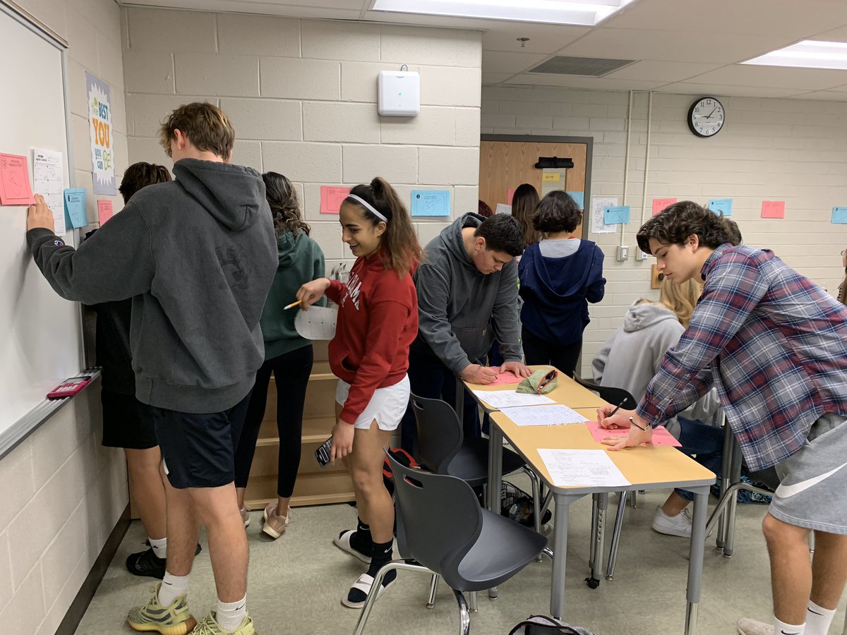DrFishTeaches's tweet photo. Ms. Jeong’s geometry class got up and moving today during a scavenger hunt. Physical activity helps improve cognitive function, academic performance, and concentration! #SaxonSuccess @langleyfcps https://t.co/n7KzVIYQWP