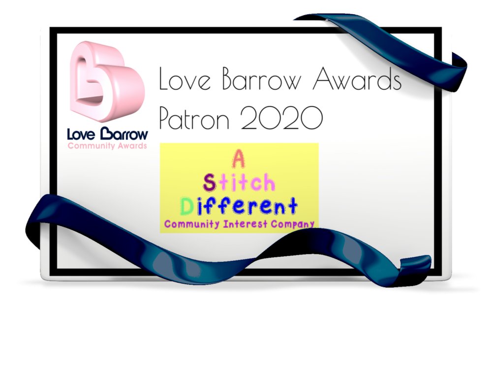 LoveBarrowAward's tweet photo. 🌟We couldn't do what we do without the support of the COMMUNITY and our SPONSORS!🌟

Thank you for the support @StitchDifferent! One of our new Love Barrow Award Patrons!
#LBA20 #BarrowinFurness #LoveBarrow https://t.co/PuBnf1E5TC