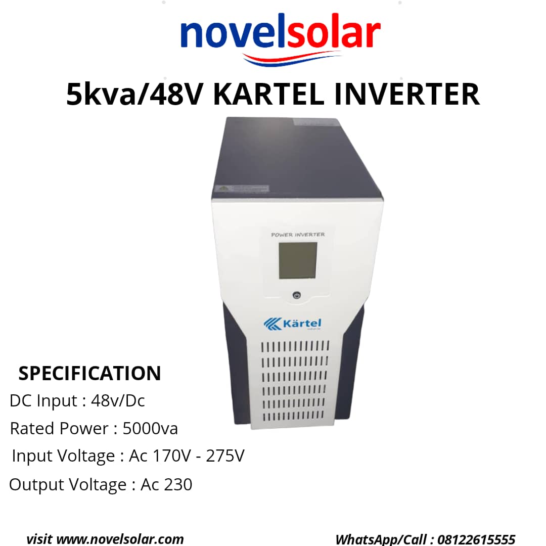 Novel_solar's tweet photo. presenting novel solar KARTEL inverter for 2.5kva/5kva respectively with the specification of
Input voltage AC 170V-275V
Output Voltage: AC 230.
For more inquiries, call/Whatsapp: 08122615555.
https://t.co/VW9ijLElXN
#faaji #Fundclock #santaDremo #Novelsolar #SanusiLamido https://t.co/AQvQzmeMIk
