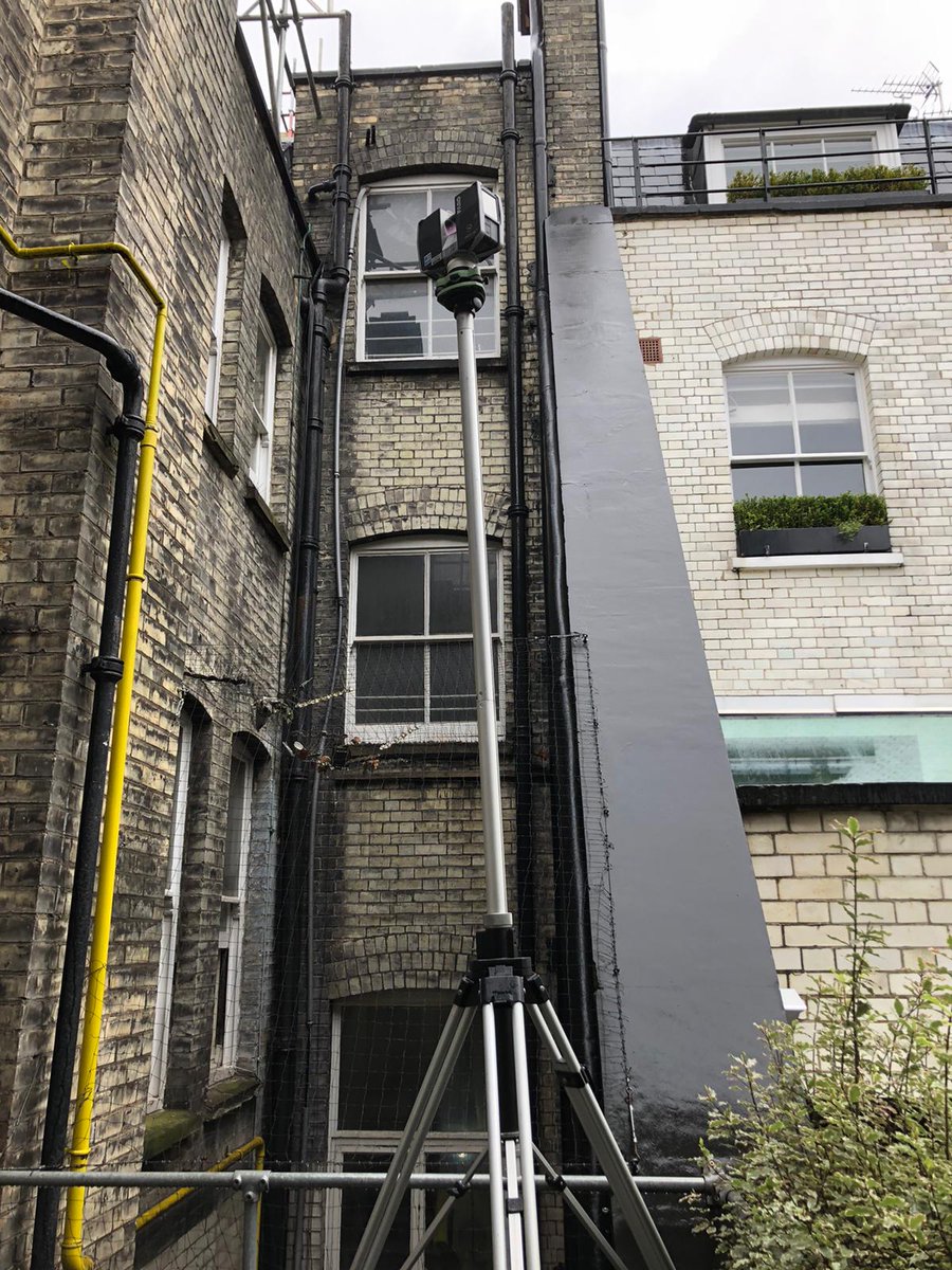 BuryAssociates's tweet photo. Checking verticality of the walls in this light shaft with a laser scanner on a 5M extension pole

Find out more about our laser scanning services
https://t.co/loEuicRx67 https://t.co/pLI2S9q6qU
