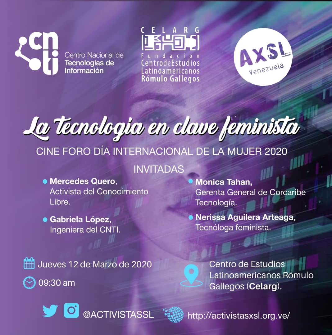 CTL_ve's tweet photo. ¡LLÉGATE!  este jueves al @Celarg  y disfruta de este Cine-Foro que le quita la máscara a un sin fin de estereotipos. #10Marzo https://t.co/Muq110E4mE