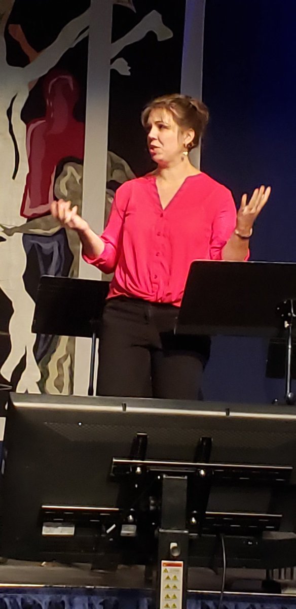 Listening to @meghan_larissa speak at chapel this morning <a href="/messiahcollege/">Messiah College</a> as she talks about life, faith, and reading the Bible.