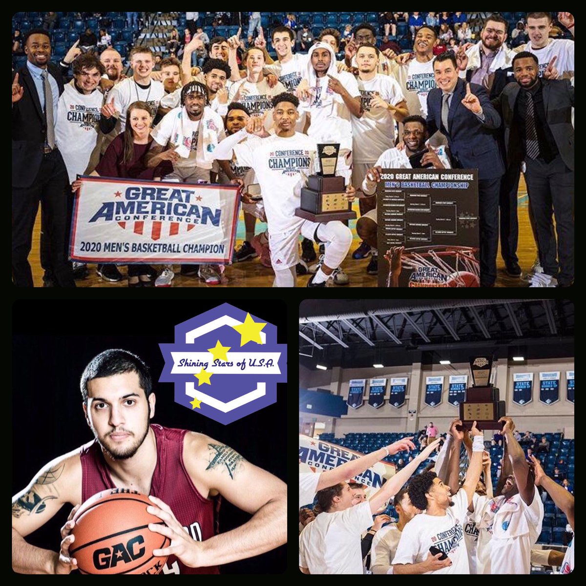 shiningstarsof1's tweet photo. Congrats to Henderson State Basketball. 2019-2020 GAC Champs‼️🏀 My ex teammates and Coach Elgas my heart is with you guys, Good luck in the NCAA Tournament🍀Reddie4Life !! #shiningstarsofusa #reddieforlife #hsubasketball #gacchamps #marchmadness #ncaatournament #ncaabasketball https://t.co/ZLZ97wDKD7
