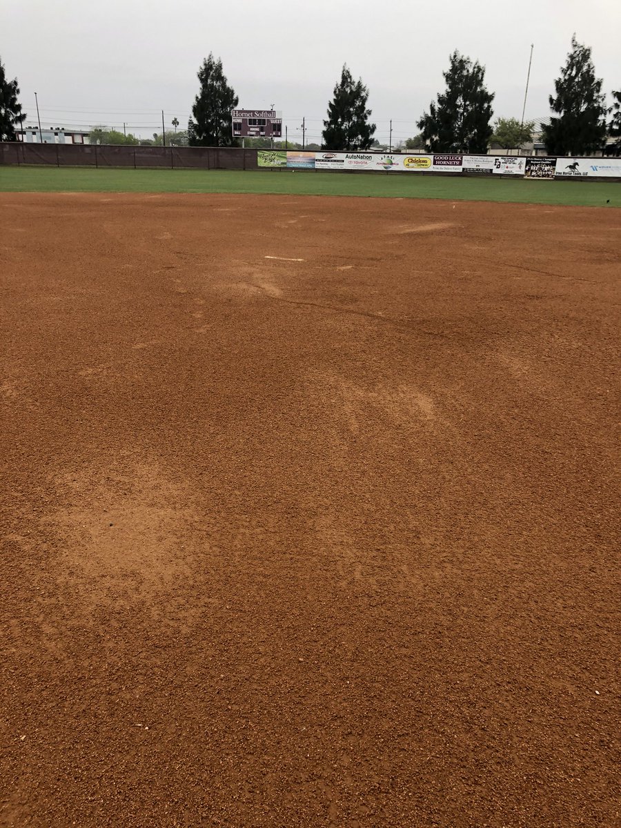 Life would be boring if I didn’t have to dry out the softball field on game day 🤷🏽‍♀️