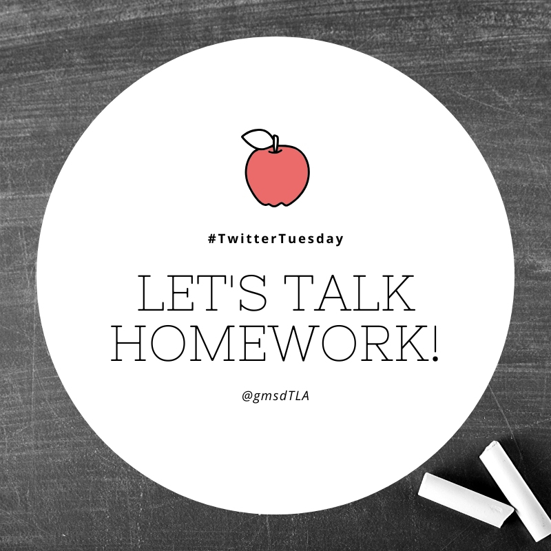It's #TwitterTuesday! Let's talk HOMEWORK. What's your view on grading? Relevance? Quantity? #EdChat #BelongGMSD #TeachGMSD