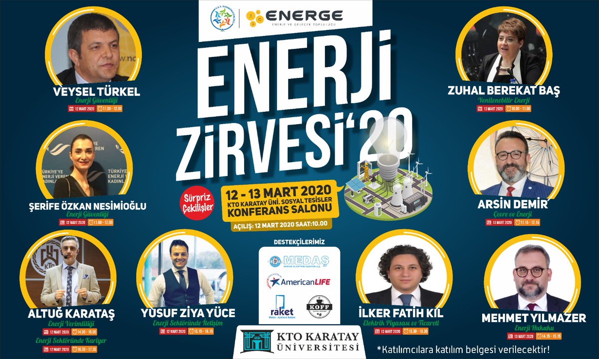 karatayenerge's tweet photo. Aylardır canla başla uğraştığımız, dört gözle beklediğimiz Enerji Zirvesi'20 ye son iki gün! 
Çok kıymetli ve sektörün önemli isimlerin katılımları ile  gerçekleştireceğimiz  Zirvemize herkesi bekliyoruz.

Kayıt için 👇 
https://t.co/UsaBbxeiqv https://t.co/SPvB0yzn8j