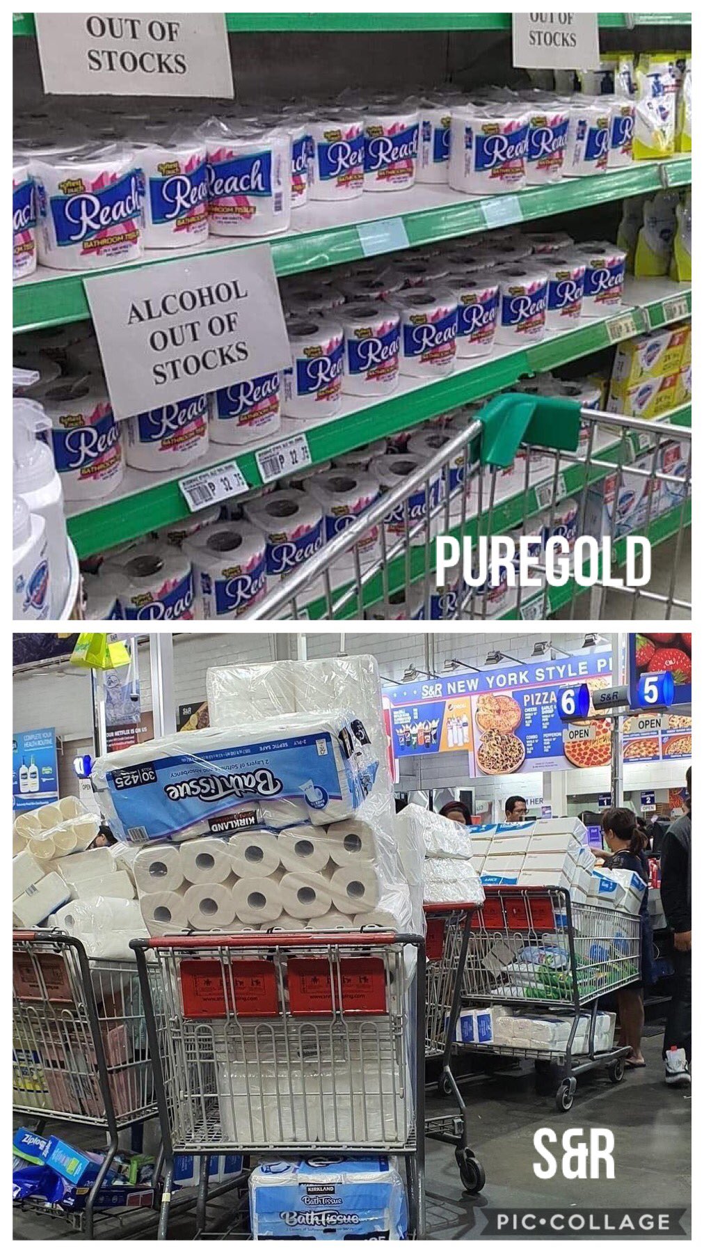 Ruffy Biazon On Twitter Interesting Study Here Puregold Shoppers Went For Alcohol And Left The Toilet Paper S R Shoppers Carted Away The Toilet Paper Puregold Photo Courtesy Of Mike Timbol Https T Co Eoewxx7hdk