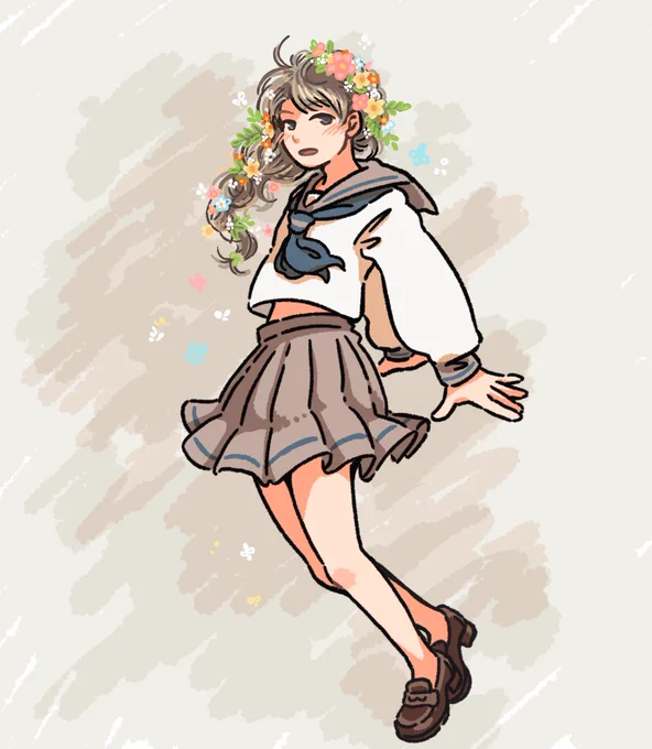 もうすこしで春ですね#illustration #イラスト 