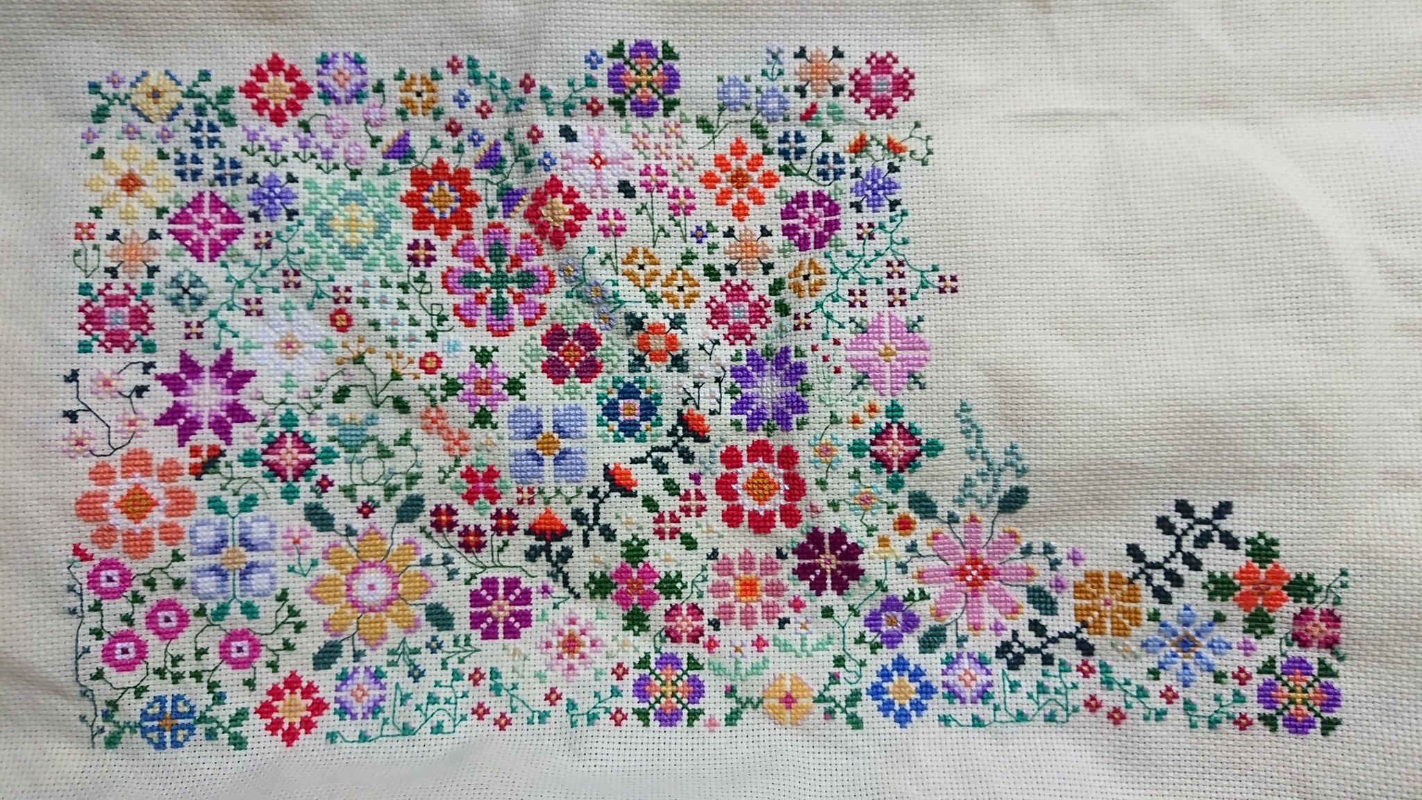 Ultimate Floral CROSS STITCH/クロスステッチ Floral Cross Stitch Pattern
