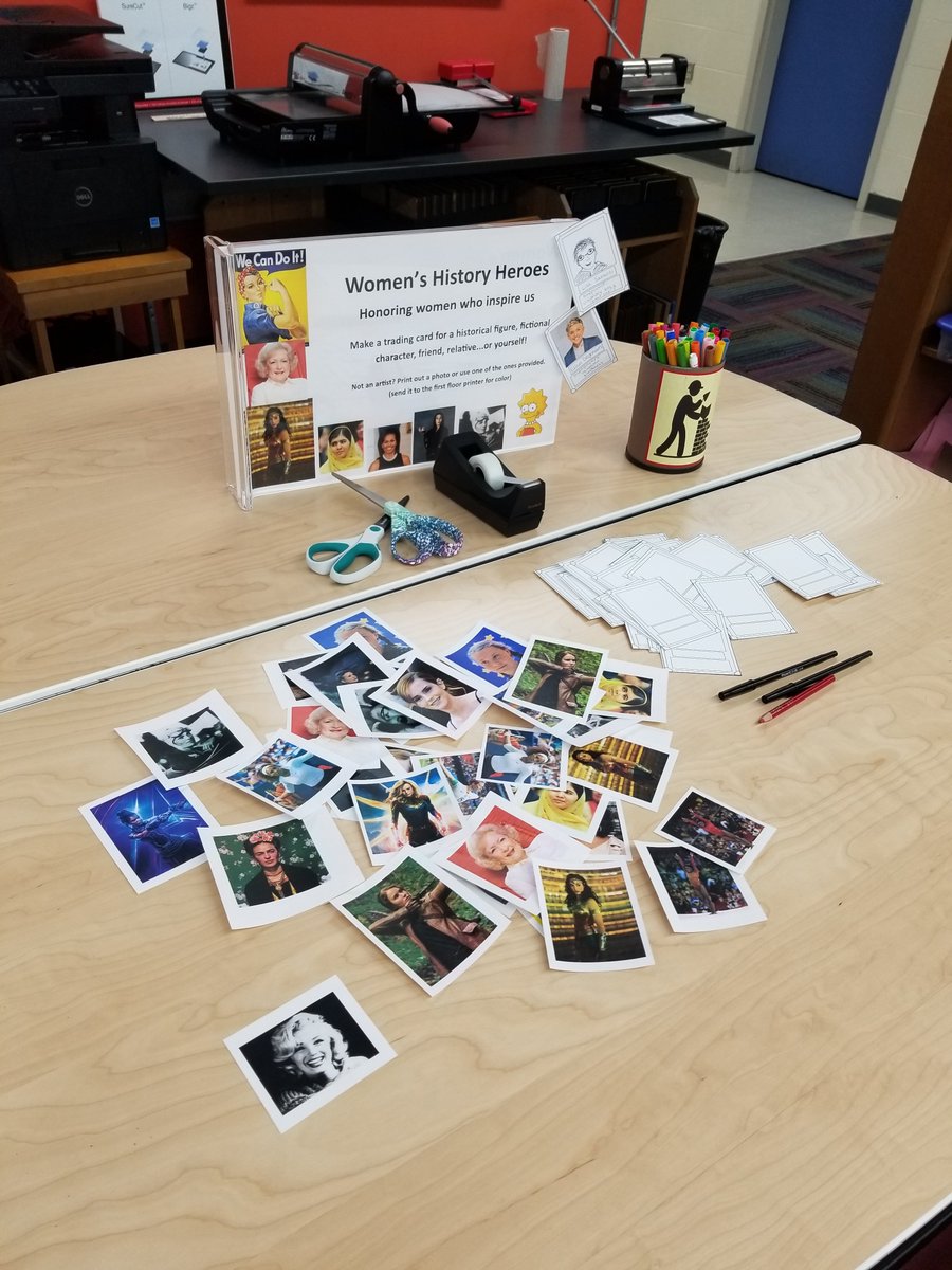This Women’s History Month, check out the books on display in the Children and Teen rooms. Teens are also invited to make a Women’s History Heroes trading card about any woman they admire, now through March 20. 
#womenshistorymonth #librarylife #mylibrary