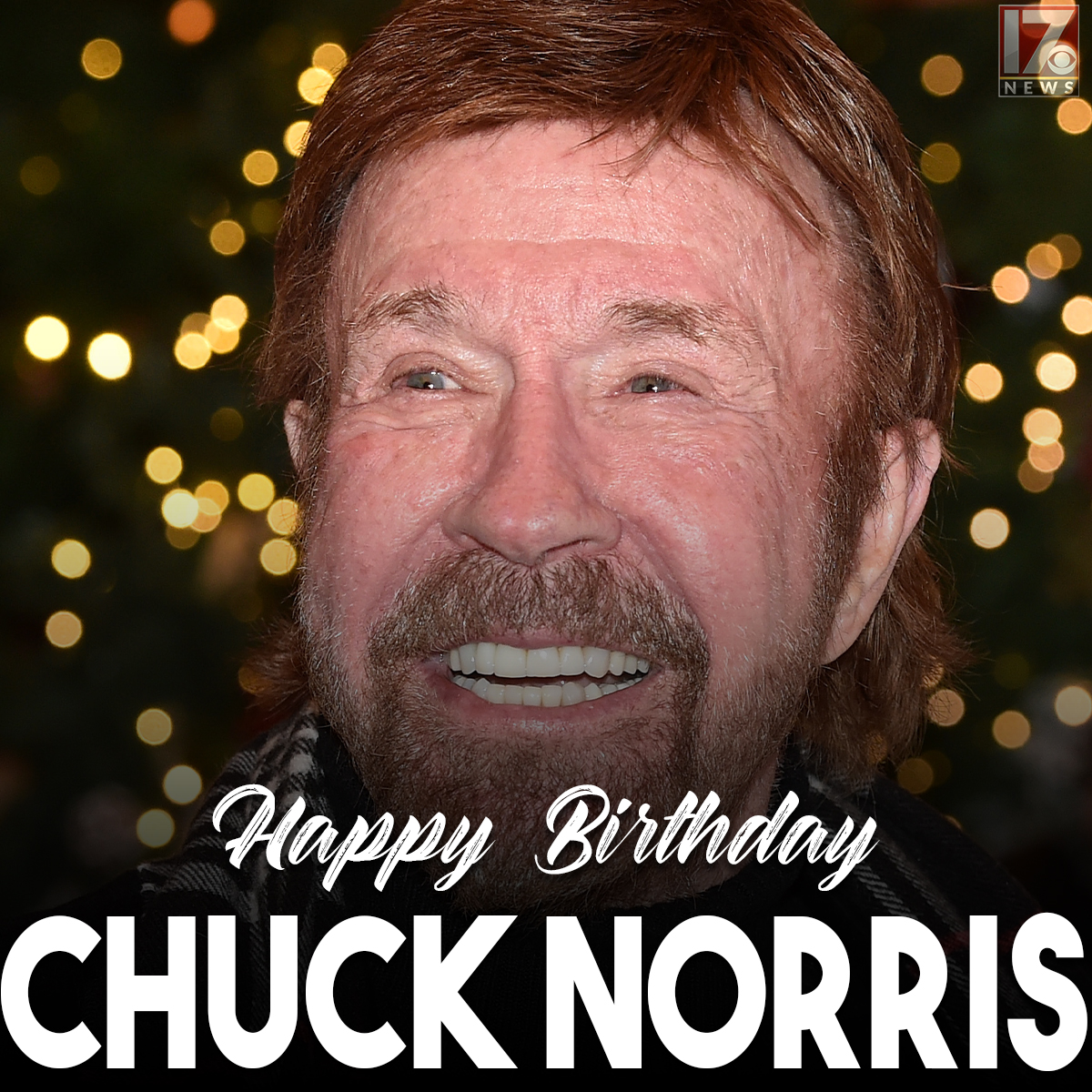 Dear birthday, Happy Chuck Norris!

Everyone wish Chuck Norris a happy 80th birthday!  