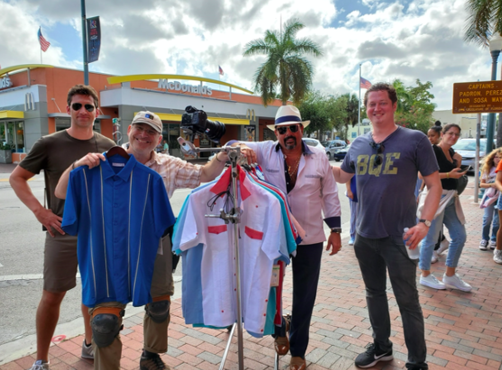 CalleOchoNews's tweet photo. Look at these caballeros @thehavanacollection, you may have caught them filming🎞 for #streetsofdreams with @CNBC and @ZPZProduction Can’t wait to see the final product!

#calleochonews #workingjuntos #littlehavana #calleocho #film #streetofdreams #CNBC #smallbusiness #miamifilm https://t.co/N1JGFftzwu