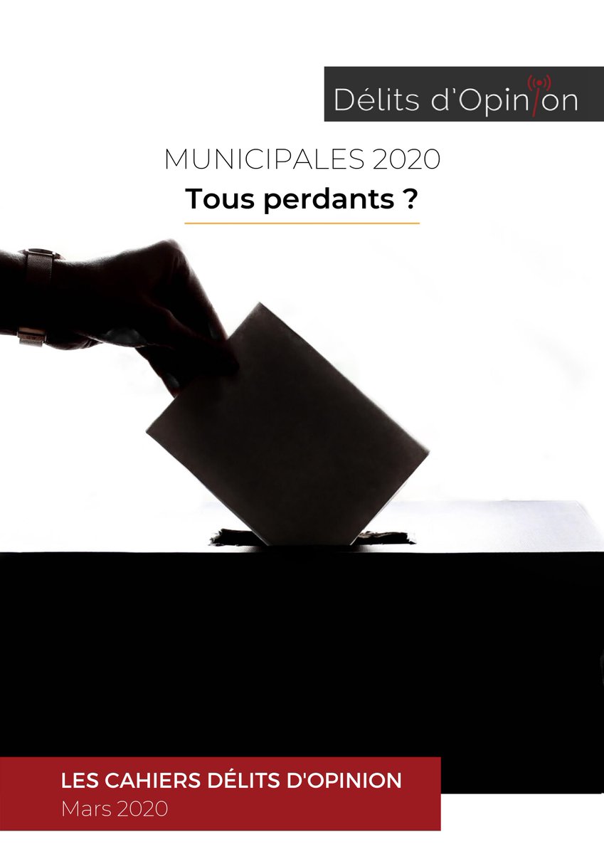 Delitsdopinion's tweet photo. #Municipales2020 : tous perdants ? Un nouveau rapport Délits d'Opinion scrute les enjeux du prochain scrutin. Pourquoi les maires sont-ils si déçus ? Pour quoi voter ? Que se passe-t-il en dehors de Paris ? Pour le savoir : https://t.co/nNe1P0Wm5d https://t.co/pxNq8UwmvB