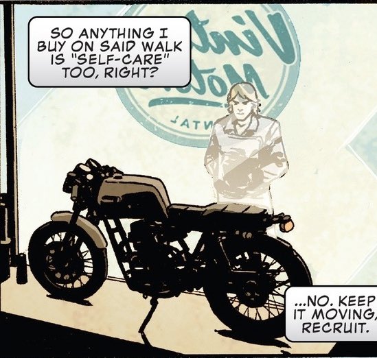 In other news, it’s <a href="/decommedzimniy/">BARNES</a> birthday today. 

Steve had been working on his gift for a while, he got him an Indian motorcycle. Cause he knew 𝙟𝙪𝙨𝙩 how much Buck loved them. 

Happy Birthday James.