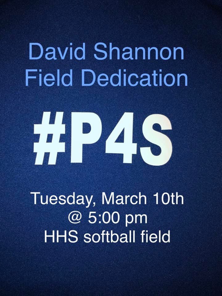Don’t forget to come out to the field today at 5! #P4S💙