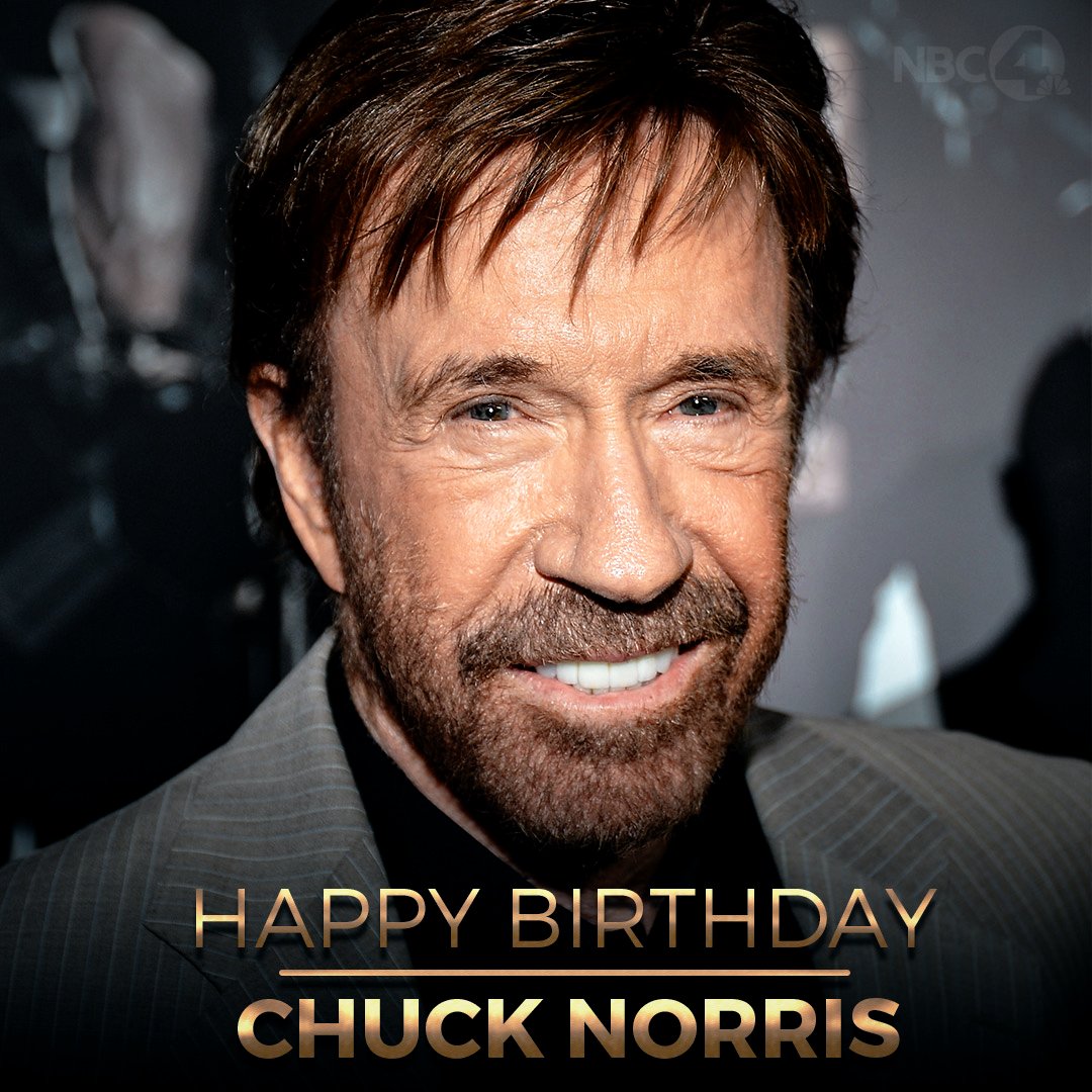 Happy 80th birthday to Chuck Norris!  