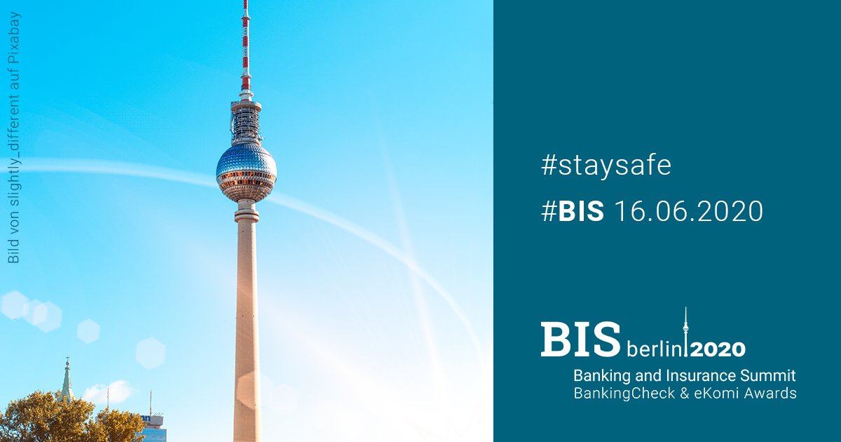 BIS_BLN's tweet photo. Aus aktuellem Anlass #CoronaVirus: Gesunde Arbeitsatmosphäre und schnelle angemessene Reaktionen sind unsere „Vitamin-Booster“ und starke Motivation in der Vorbereitungsphase für den #BIS20. Weitere Informationen » https://t.co/5bxX2uZwXt

#staysafe #BankingCheck #eKomi https://t.co/RAND1Ue1db