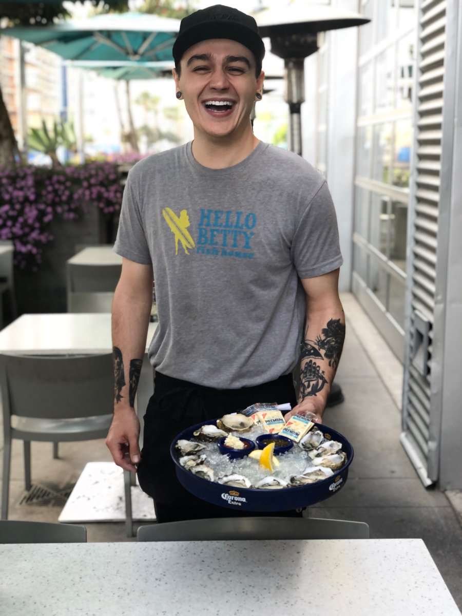 Aww Shucks! Here are some oysters with a side of cheeeeeeseee :) #happycamper #oysters #serverlife