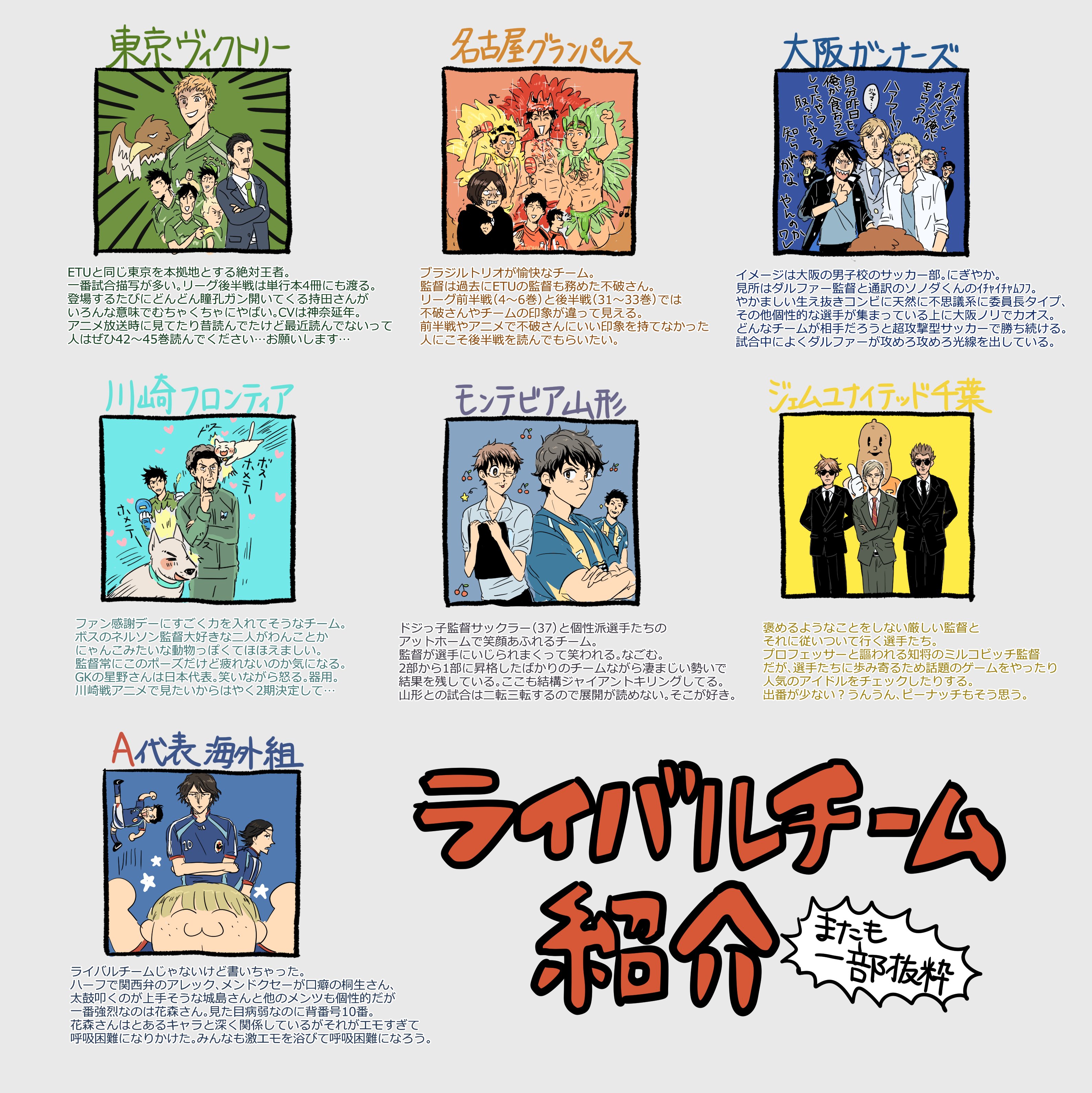 特盛いくら丼食べたい ジャイアントキリング50話分無料公開と聞いてわたしの中の布教オタクの血が騒いでしまったのでまた参考にならないものを描きました 4年前にも同じことした ジャイキリはいいぞ T Co 7akzyi3tt4 Twitter