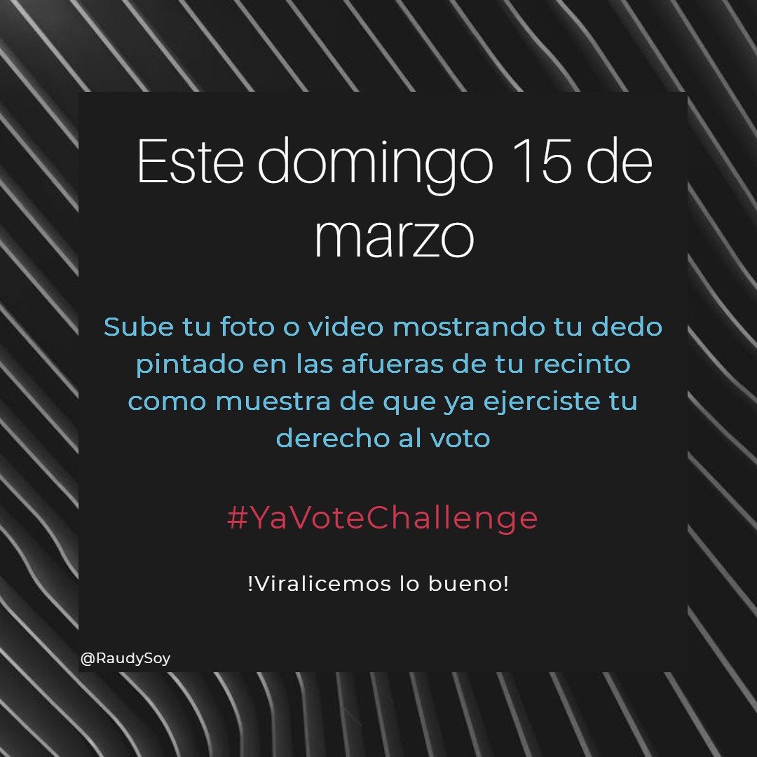 RaudySoy's tweet photo. #YaVoteChallenge
.
@sergiocarlo @RDSomosPueblo @elantinoti https://t.co/plQN0jyqsF