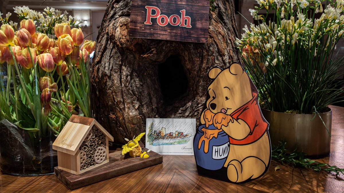 FairmontRYH's tweet photo. Winnie-the-Pooh has officially arrived for her one and only stop in Canada at @ROMtoronto 🍯  🐝  

Between 3/7-8/3, book our stay package that also includes a $10 donation to @Pollinators ! 🍯 🐝 

Click here for more details: https://t.co/s8mNU1T7zN

#RYHSpring #ROMWinnie https://t.co/2EiQqk18rP