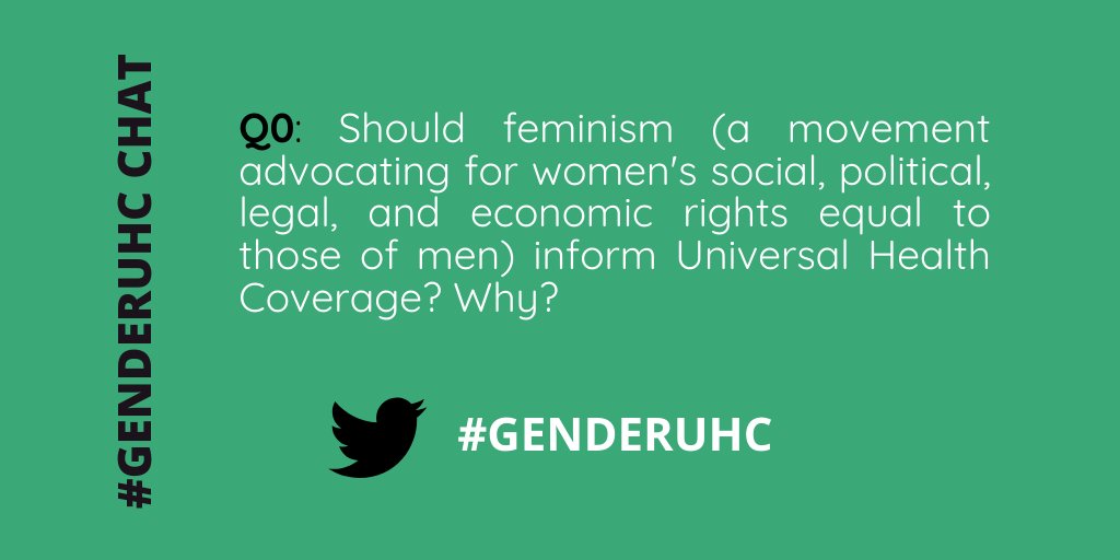 CSOs4UHC's tweet photo. Q0: Should feminism (a movement advocating for women's social, political, legal, and economic rights equal to those of men) inform Universal Health Coverage? Why? #GenderUHC https://t.co/Geya3ndK5N