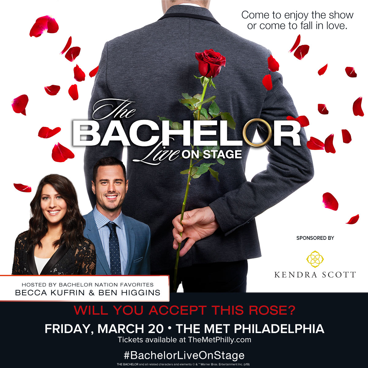 Looking for love? The <a href="/bacheloronstage/">The Bachelor Live</a> is headed to the Met Philadelphia on Friday March 20th! Get ready for one of the most dramatic nights ever. Hosted by Bachelor Nation favorites Ben Higgins and Becca Kufrin! Purchase your tickets now!  concerts1.livenation.com/the-bachelor-l…?