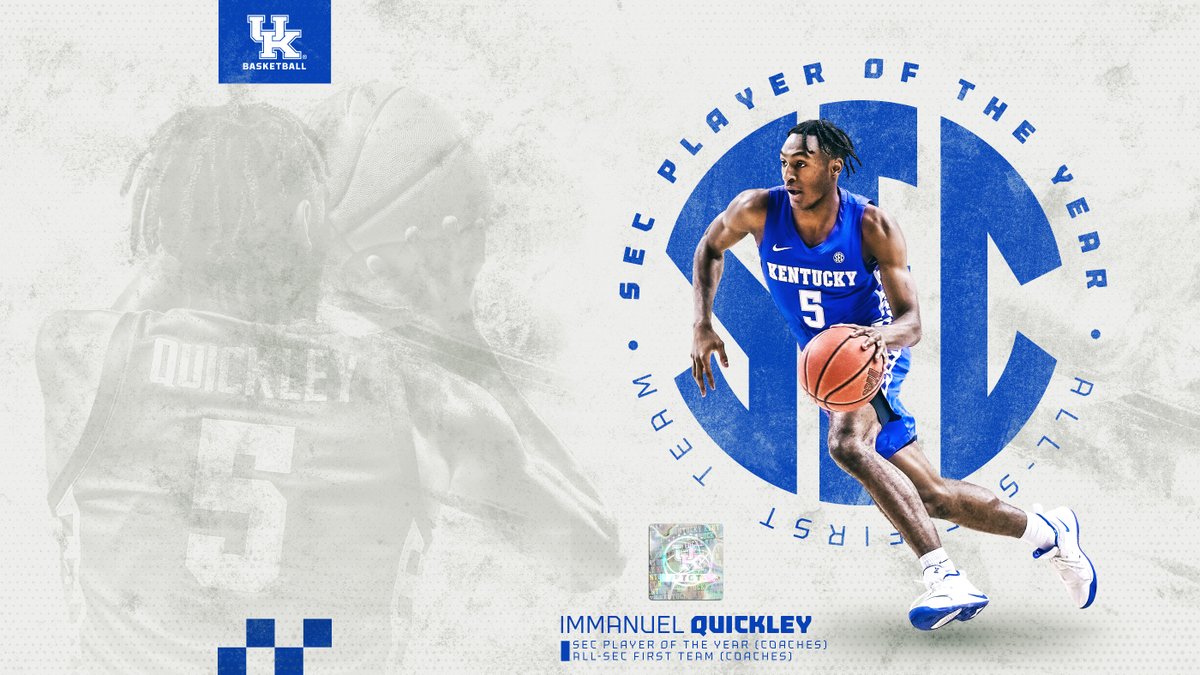 They picked Quick. 

🔵 <a href="/SEC/">Southeastern Conference</a> Player of the Year
🔵 All-SEC First Team

<a href="/IQ_GodSon/">Immanuel Jaylen Quickley</a> x #TGT