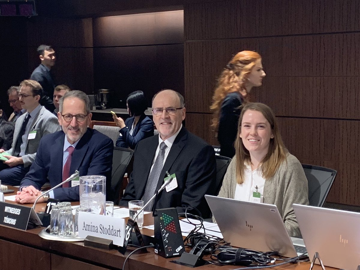 A great morning for Water Day on the Hill with testimony to @HoCCommittees #ENVI with @JayFamiglietti from @usask_water, David Rudolph from @UWaterloo and @AminaStoddart from @DalhousieU #waterscience #cdnscience #wdoth2020
