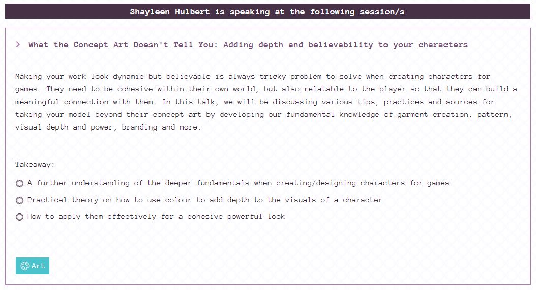 Very excited to be speaking at #developconf this year on What the Concept Doesn't Tell You! A presentation about developing believability in your characters.
This is not only for modellers but aimed for all artists and designers so I hope people find it useful 🙏
#Imaspeaker