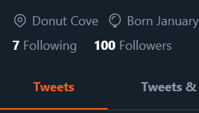 DonutCove's tweet photo. Thank you all for 100 followers! This is amazing! We hope to be posting about dev work soon enough. https://t.co/XP90lO5cuF