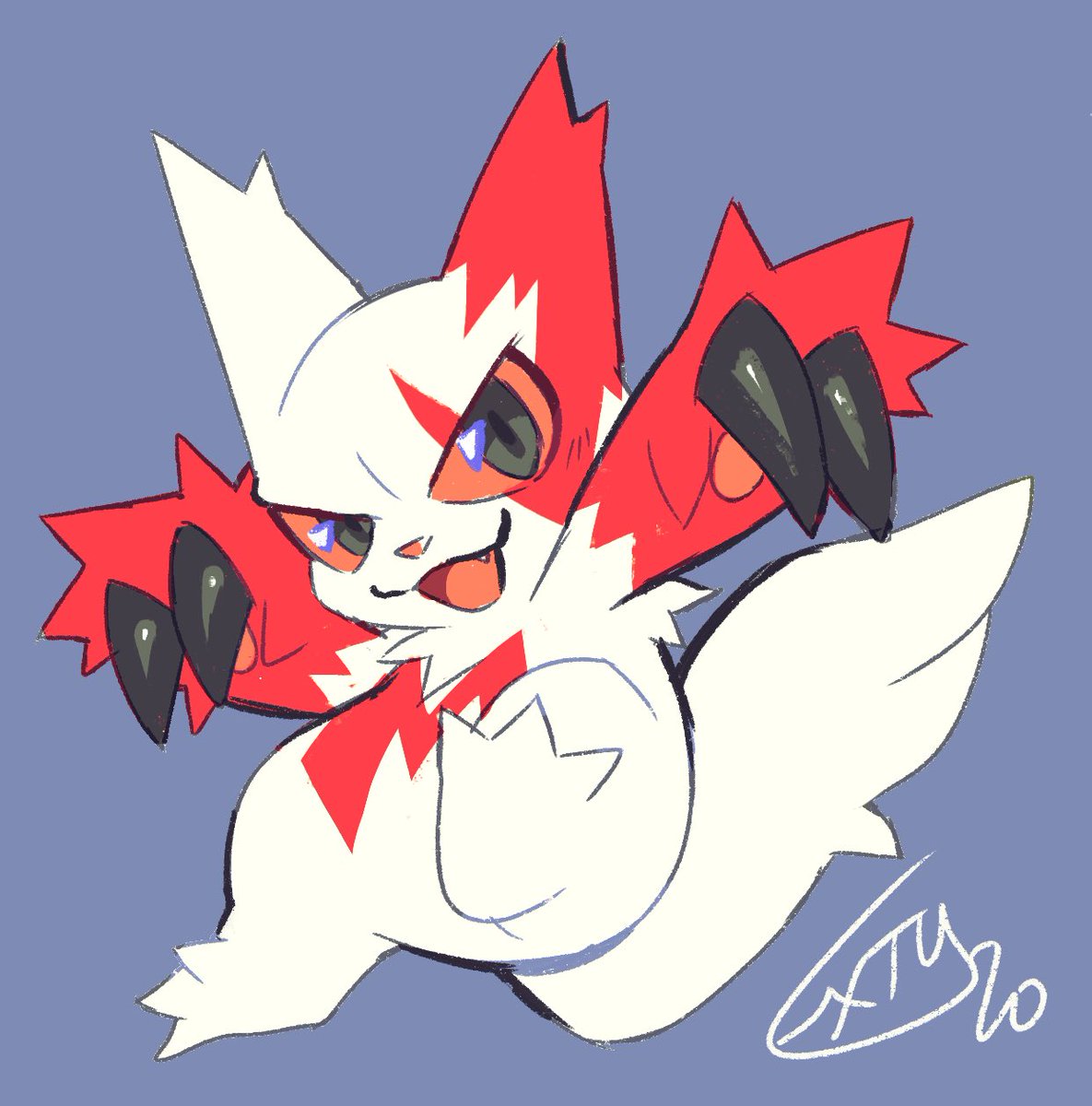 extyrannomon's tweet photo. zangoose ko-fi chibi https://t.co/kgPqehX0nu
