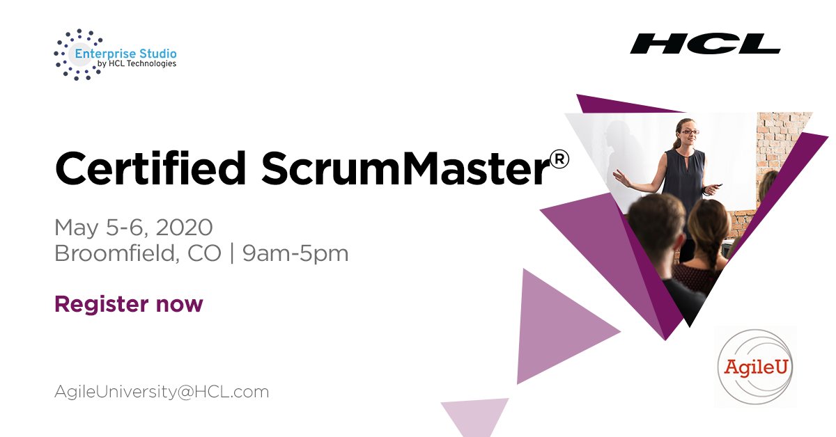 AgileUniversity's tweet photo. Spring is near! Register now for early bird savings: https://t.co/mhfmkFlZKI
Get your ScrumMaster certification in COLORADO w/ @AgileUniversity @thisagileguy #CSM #Scrum #agile #BuiltForResilience https://t.co/lnUkvdIdVt