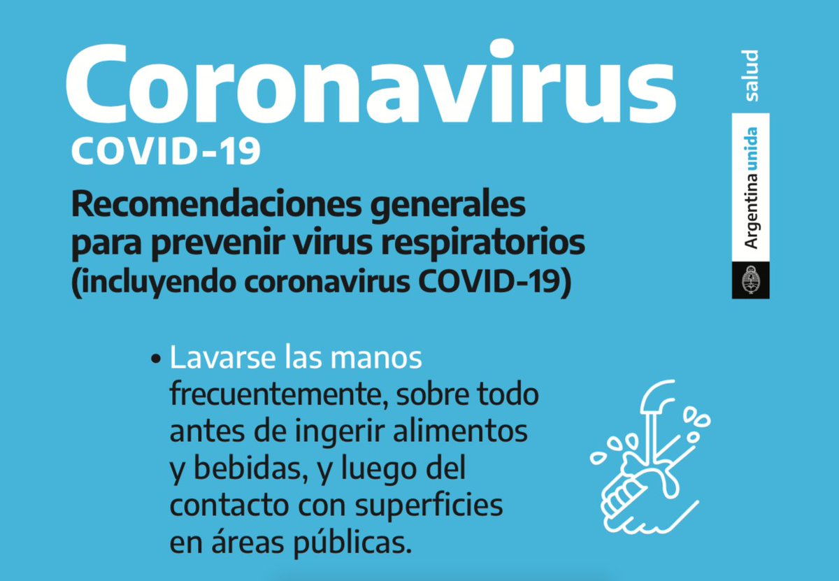 CADIMESALUD's tweet photo. CORONAVIRUS COVID-19
Saber para prevenir👩⚕️.
Conozca los protocolos, medidas de prevención y recomendaciones elaboradas por el Ministerio de Salud de la Nación @msalnacion:
https://t.co/90eGmTNoG5
#CADIMESALUD #CADIME #CoronavirusArgentina #COVID2019 #SALUDPARATODOS https://t.co/LWfUtIiXNe
