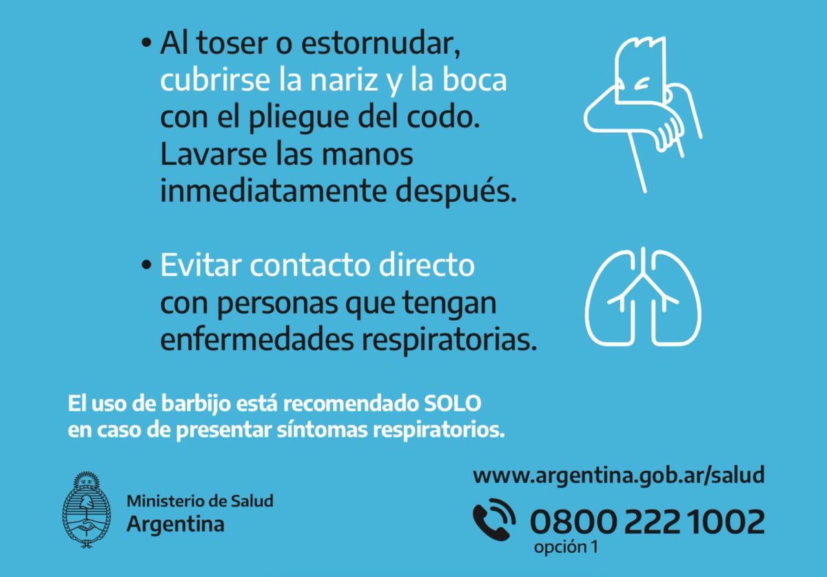 CADIMESALUD's tweet photo. CORONAVIRUS COVID-19
Saber para prevenir👩⚕️.
Conozca los protocolos, medidas de prevención y recomendaciones elaboradas por el Ministerio de Salud de la Nación @msalnacion:
https://t.co/90eGmTNoG5
#CADIMESALUD #CADIME #CoronavirusArgentina #COVID2019 #SALUDPARATODOS https://t.co/LWfUtIiXNe