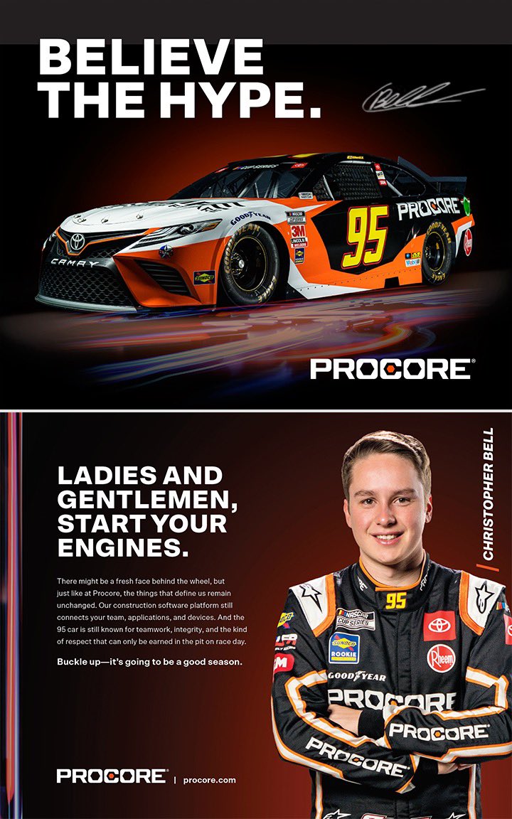 LFR95's tweet photo. 🚨 Giveaway 🚨

We are giving away this @procoretech swag bag and a signed @CBellRacing hero card!

To enter 
1. Retweet this post 
2. Follow @LFR95 &amp; @procoretech 
3. Tag a friend!

Contest ends Friday March 13th at 12pm ET 

#NASCAR #PoweredbyProcore https://t.co/icCTUipTT8