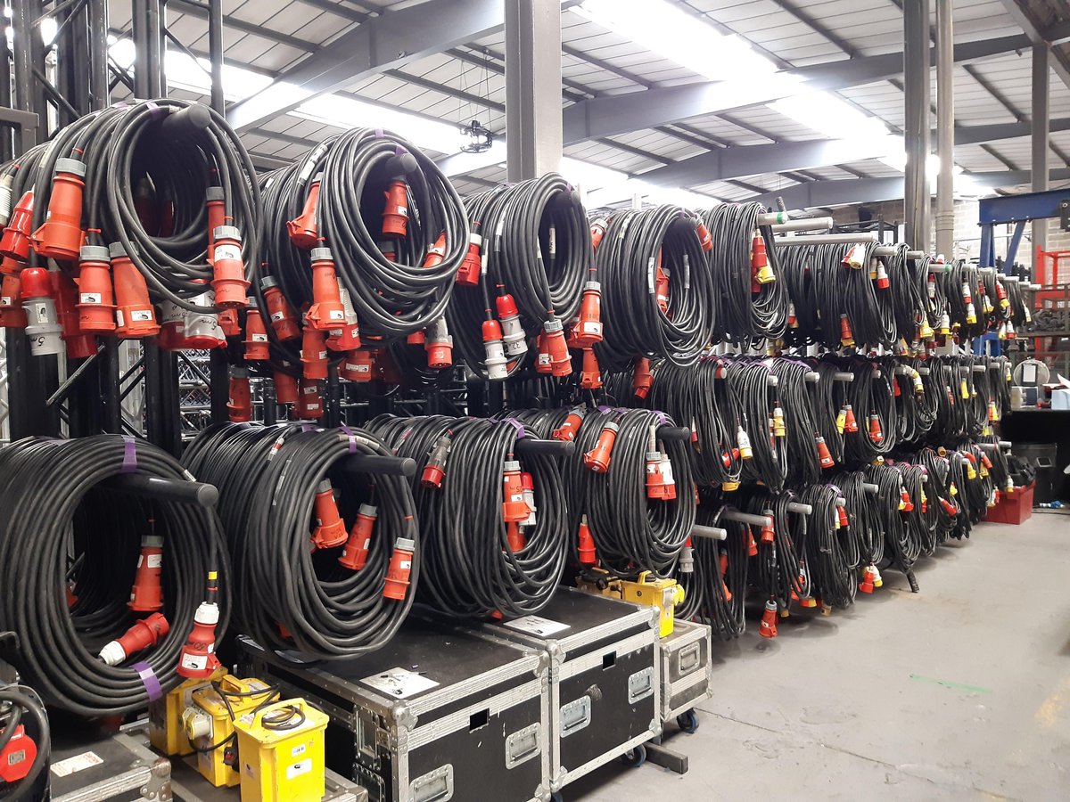 Our warehouse is always a very busy place - manufacturing drapes, inspecting motors, checking on cables and getting ready for the next jobs! #drapes #rigging #events #eventprofsuk #bespokedrapes