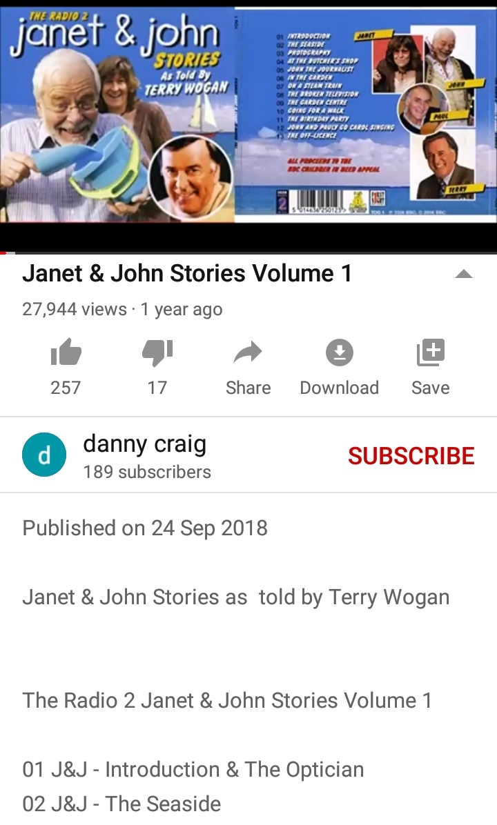 #JanetAndJohn stories, told by the lovely #TerryWogan 
youtu.be/DZLwwLCIKhQ