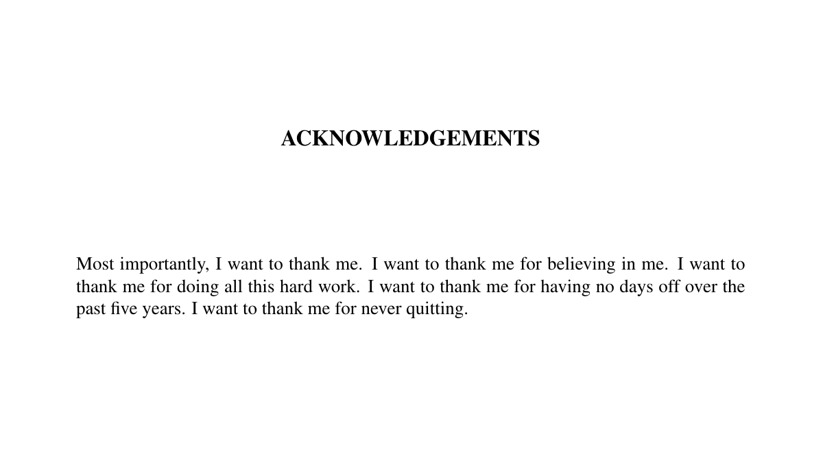 VedantNeedMoEdu's tweet photo. WIP draft of @Bahador10's dissertation (Saket, 2020). A nice reminder to compliment yourself. Hold your ground. And keep fighting! 
.
(but do take those off-days :P )
#phdchat #AcademicTwitter https://t.co/DGsROf9nVT