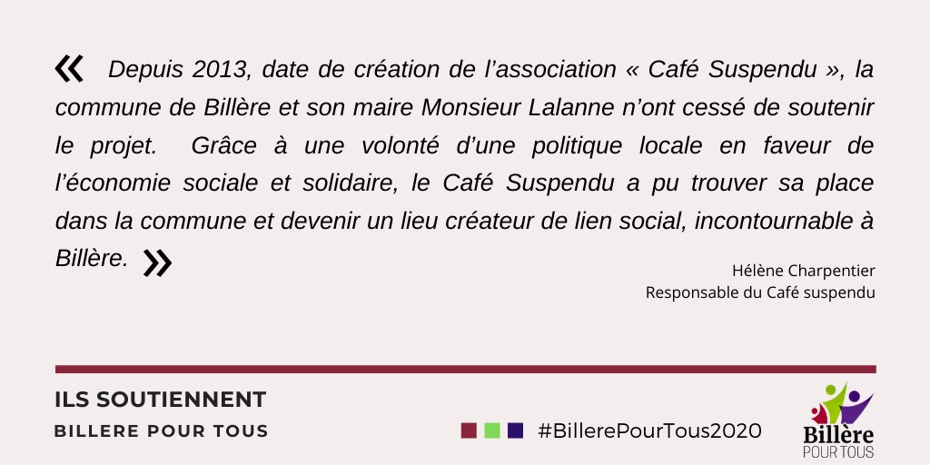 Des personnalités SOUTIENNENT notre candidat @LalanneJY et notre projet @BPTous2020 pour Billère et les billérois.e.s. Découvrez chaque jour leur témoignage de soutien. #billere #Municipales2020 #billerepourtous2020 #ilsnoussoutiennent