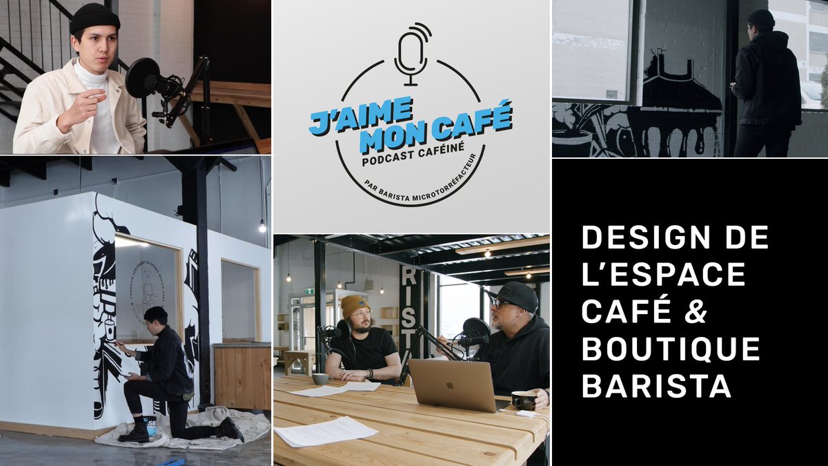 Barista (@baristamtl) on Twitter photo Notre coffee shop ouvre lundi prochain le 16 mars!☕ Voici un épisode de podcast dans lequel <a href="/SerenoAlex/">Alex Sereno</a> jase du design et de la murale du café avec <a href="/david_beaulieu/">David Beaulieu</a> et Charles Paradis!🎙️ Est-ce que le design est important pour vous dans un coffee shop? buff.ly/2W0QzVO Notre coffee shop ouvre lundi prochain le 16 mars!☕ Voici un épisode de podcast dans lequel <a href="/SerenoAlex/">Alex Sereno</a> jase du design et de la murale du café avec <a href="/david_beaulieu/">David Beaulieu</a> et Charles Paradis!🎙️ Est-ce que le design est important pour vous dans un coffee shop? buff.ly/2W0QzVO