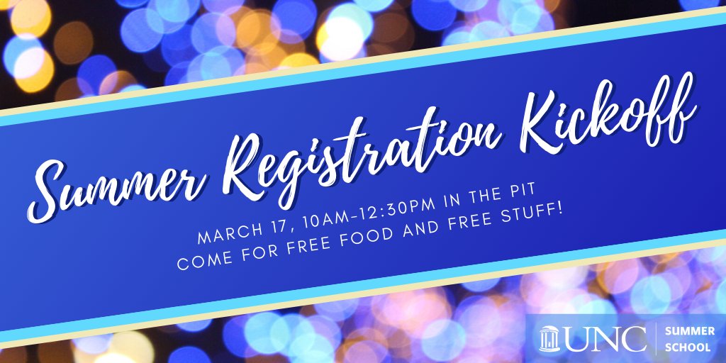 Mark your calendars! Summer School is having a ⭐️⭐️SPECIAL EVENT⭐️⭐️ in the Pit on March 17 to kick off summer registration! Join us for FREE SWAG (IMO we've got the best around~) and lots of info on summer registration!