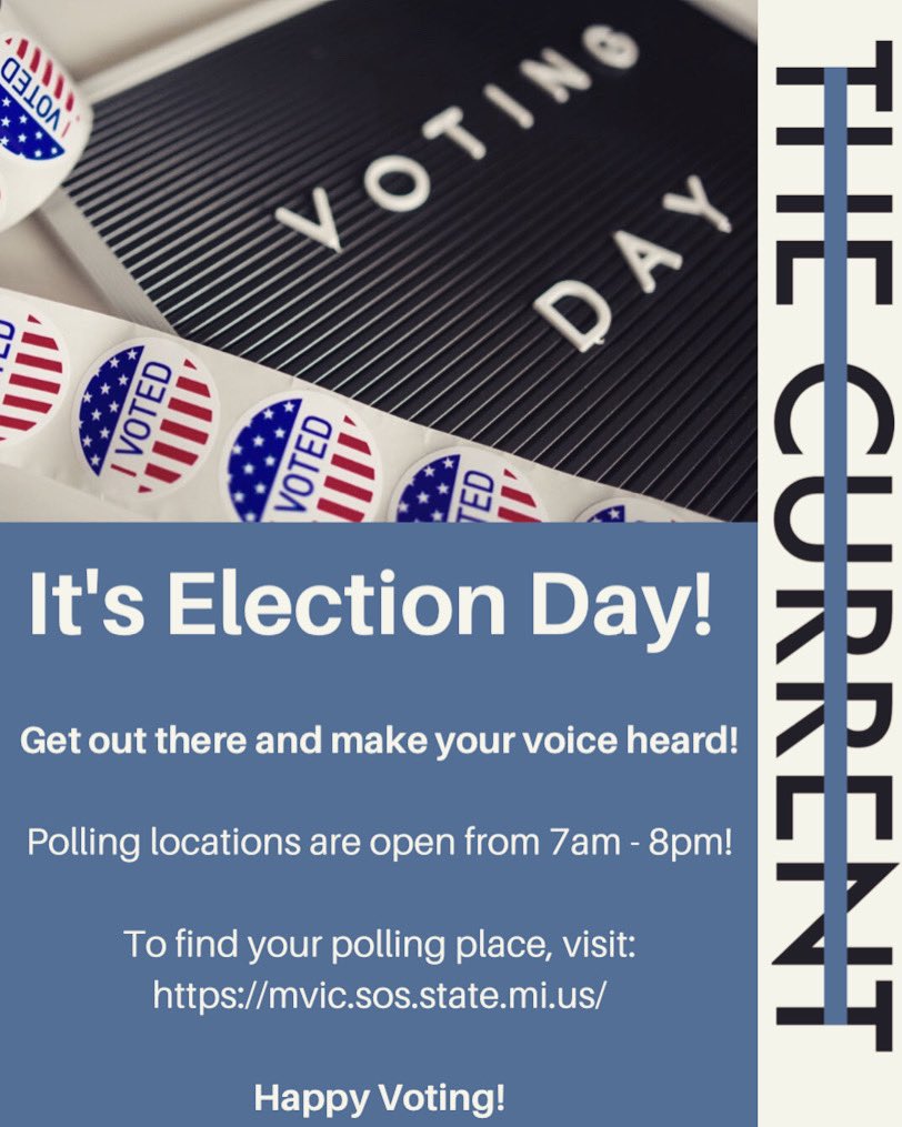 Happy Election Day from the staff at The Current! Go cast those ballots! 🗳

#TheCurrent #vote #Primary2020 #ElectionDay