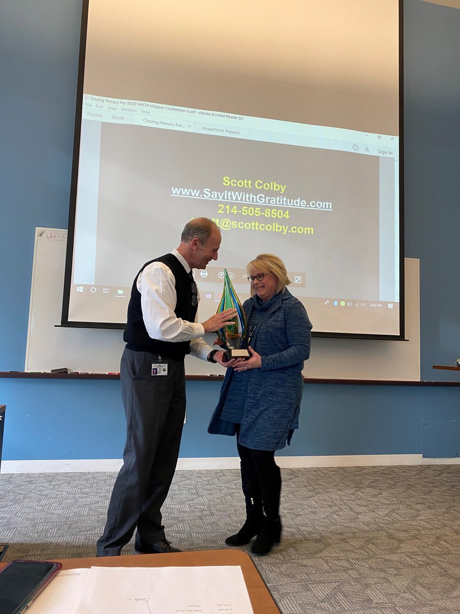MeckClerk's tweet photo. In February, Clerk Chinn-Gary met with her supervisory staff at the first Clerk Management Meeting of the year. At the meeting, the next recipient of the Pass the Torch Leadership Award was recognized. Grant Harris passed the "torch" to Rebecca McAulay! https://t.co/fnuYB8FrYQ