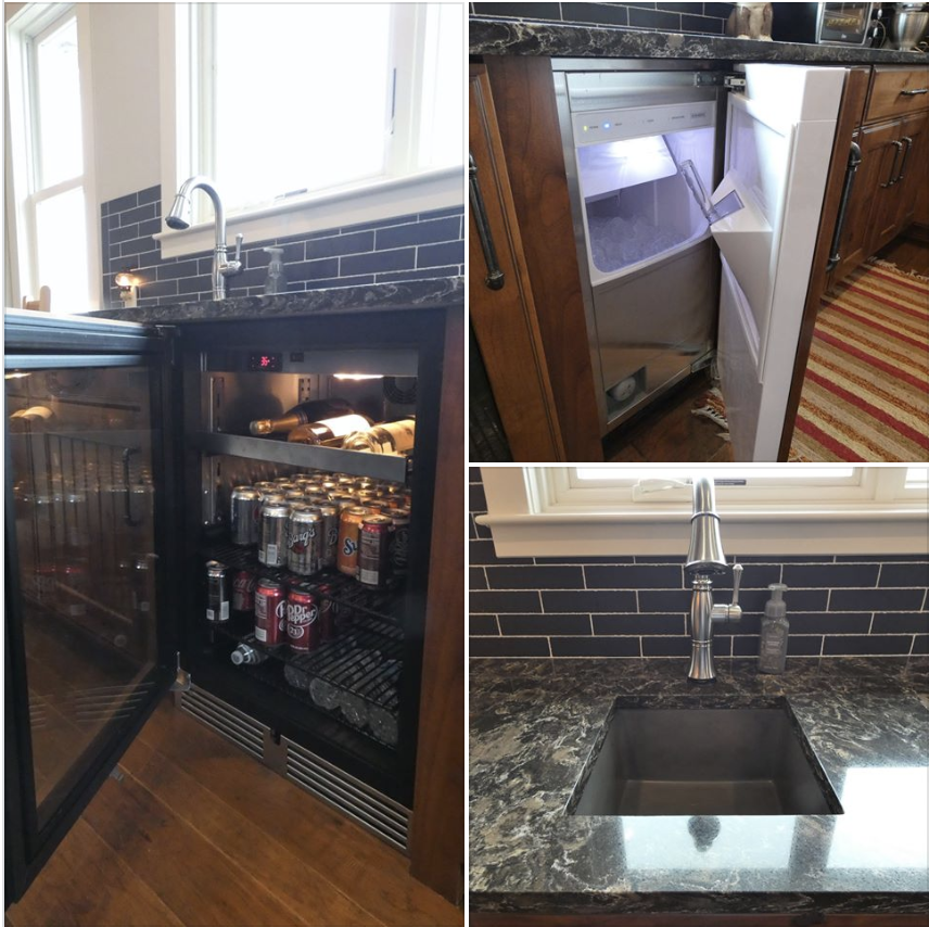 PRDesignBuild's tweet image. It's the little things that truly make a house feel like home...especially in the form of a beverage fridge and wet bar station right in your kitchen! 😉

#KitchenRenovation #KitchenWishlist #MichiganRenovators #Builders #Contractors #Designers #LocalExpertise #WestMichigan