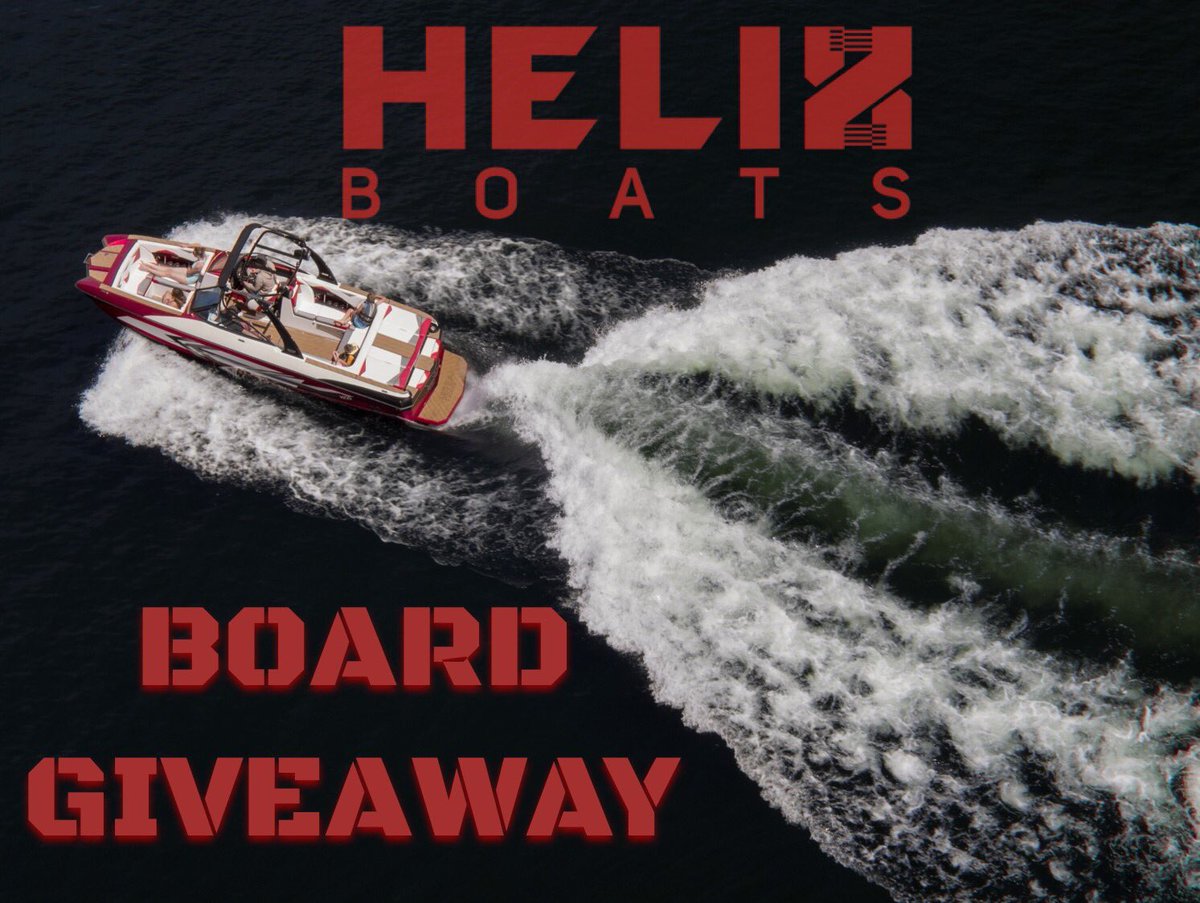 helixboats's tweet photo. Head over to our Instagram to enter to win a brigade nemesis surf board! https://t.co/awhAk0lphr… #wakesurfing #wakeboarding #GiveawayAlert https://t.co/Cf6ltSCBLd