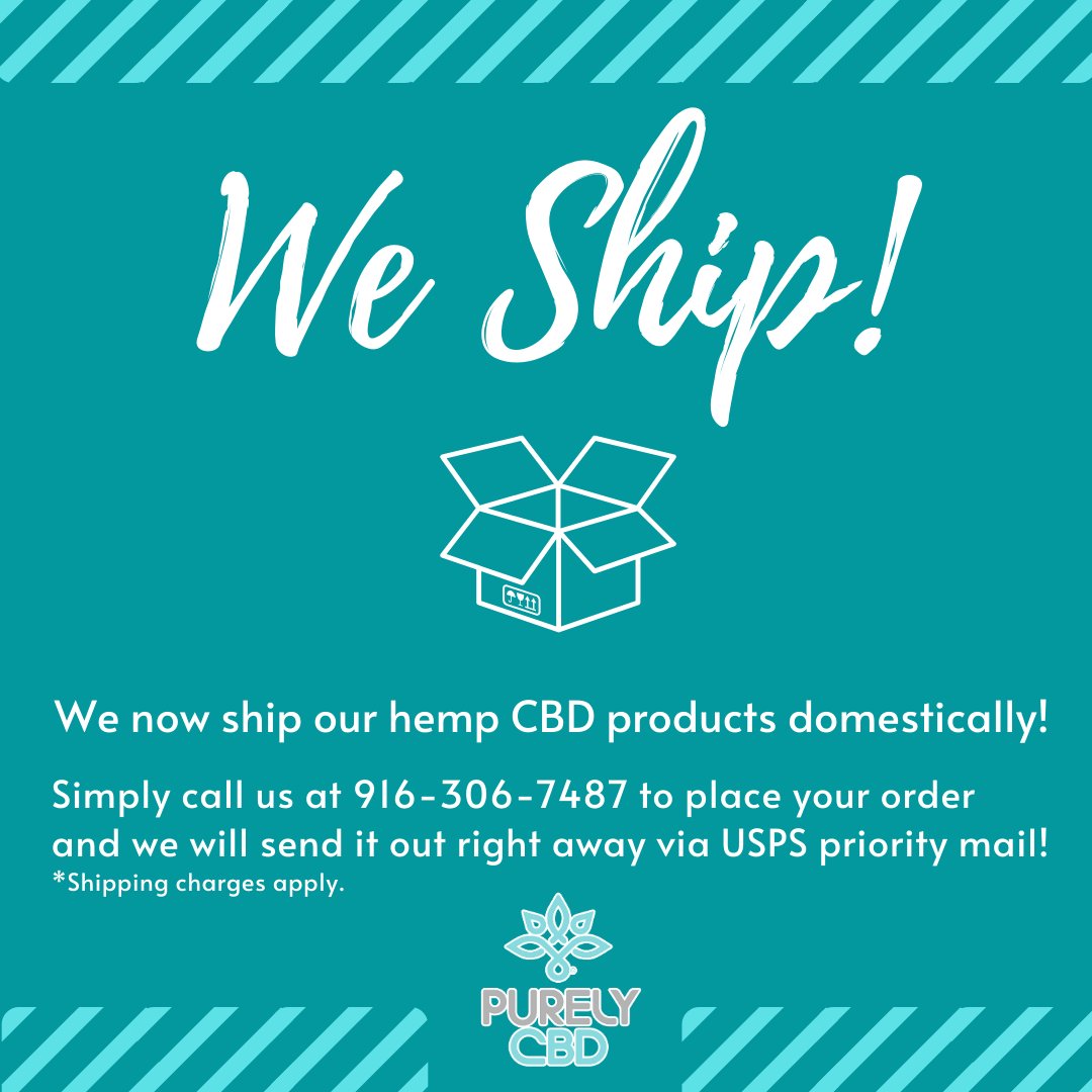Can't make it into our store to get your favorite products? Have a family member who would love our CBD that is not local? We ship!
#CBD #CBDoil #hemp #weship