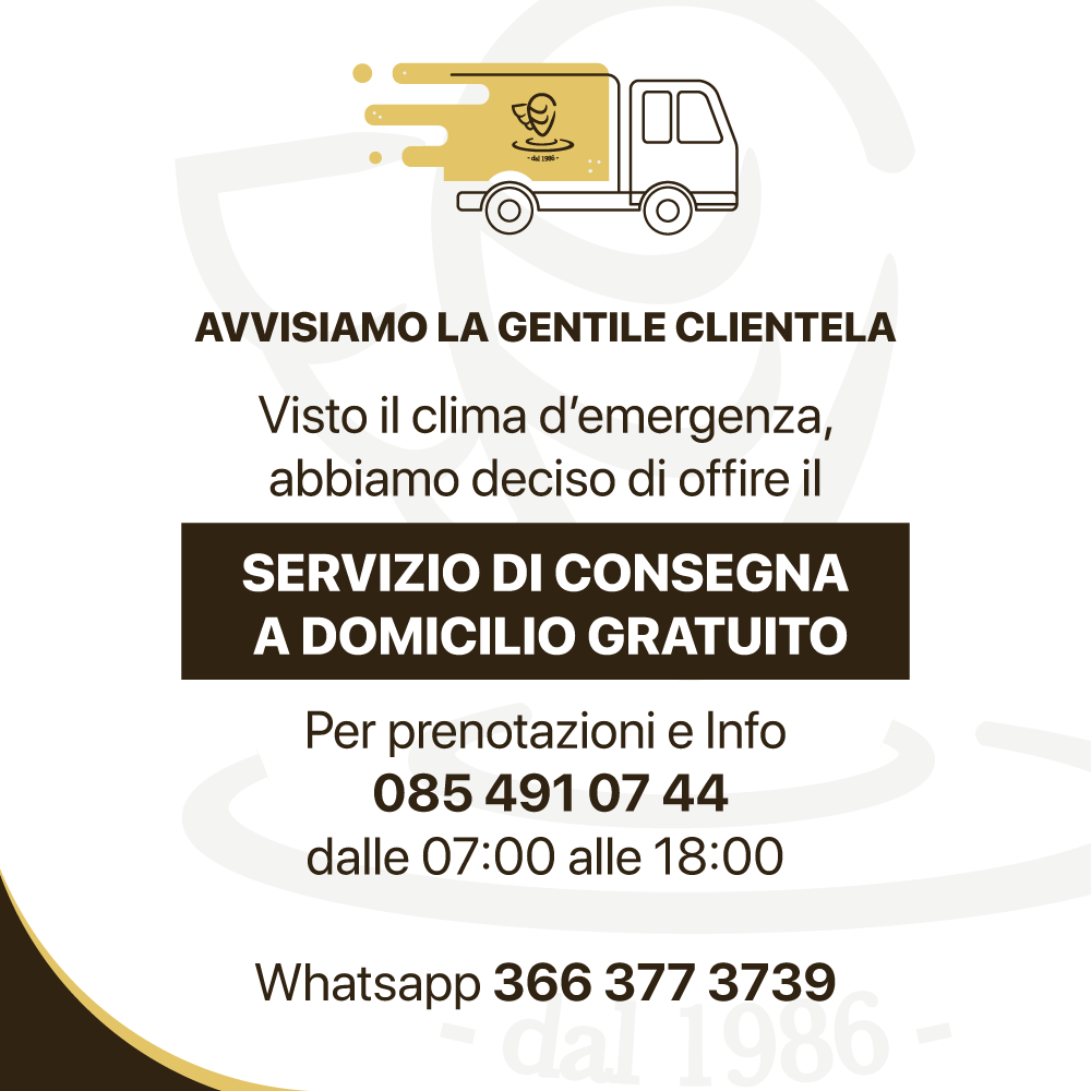 PastNapoletana's tweet photo. Ci siamo attivati per il servizio di consegna a domicilio gratuita su Francavilla/Pescara e dintorni. Per prenotazioni ed info 085 4910744, Whatsapp 366 3773739. https://t.co/TEDtF6eG4g