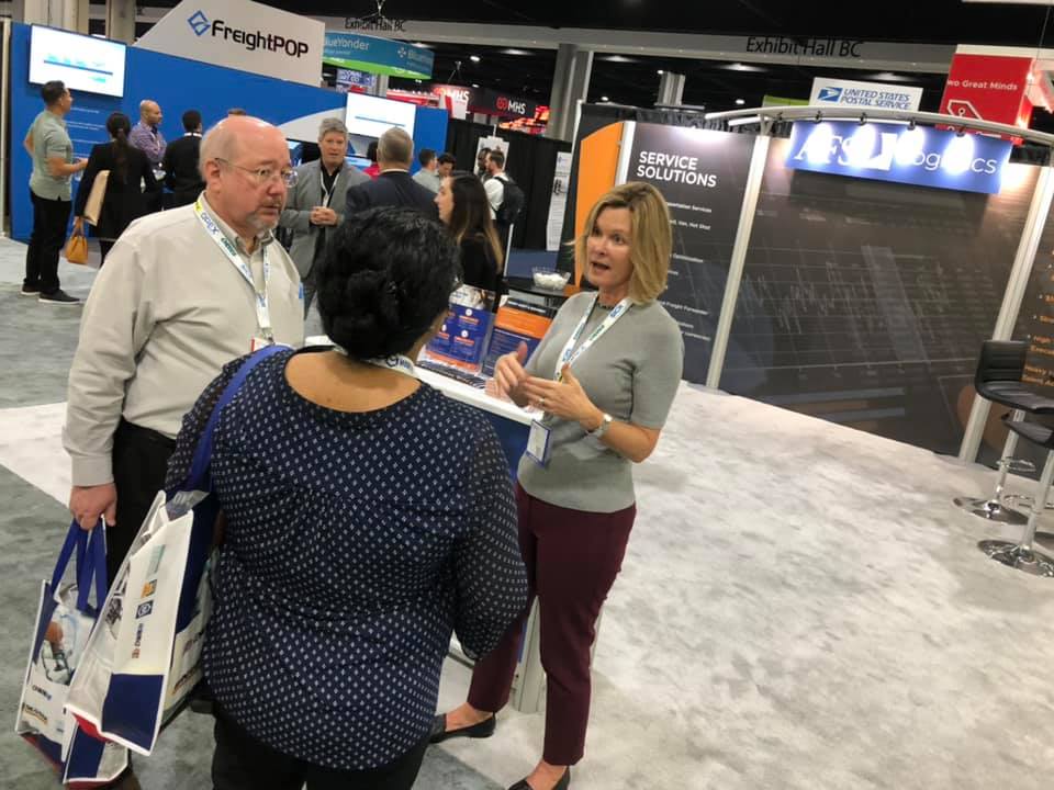AFS_Shipping's tweet image. Are you at #Modex2020? Is shipping parcel internationally part of your business? You need to talk to our VP of Global Parcel Services, Elizabeth Blain! She’s here to answer all of your international parcel related questions. Stop by booth 6476 to meet her or schedule a meeting.