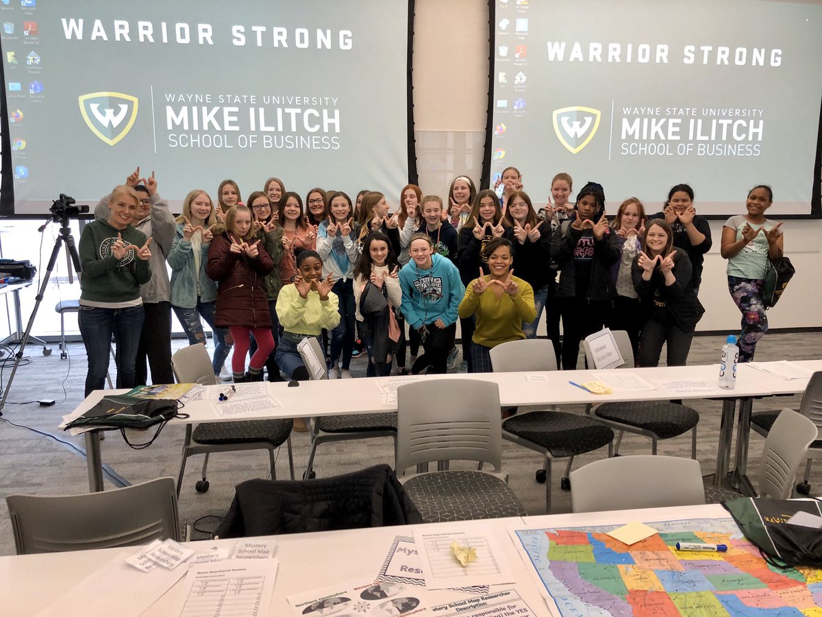 SISwsu's tweet photo. Warrior Strong for our Mystery Skype session with @misterholmes25 classroom in Chicago @dr_kumasi #wsustem #mysteryskype #informationwarrior https://t.co/bfb7A5FhXV